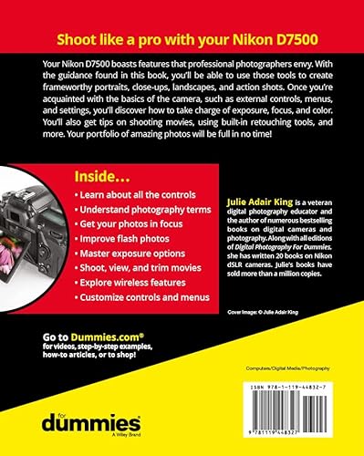 Nikon D7500 For Dummies (For Dummies (Computer/Tech)) #TOP1