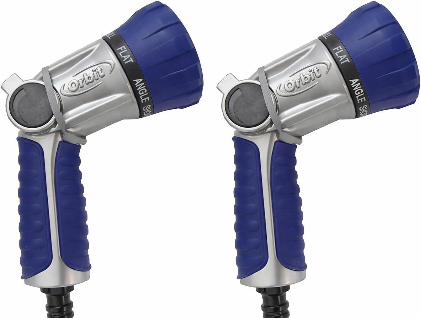 2-Pack Orbit 26700 8-Jet Max Watering Gun, Multi-Pattern Heavy-Duty Garden Hose Nozzle, 30% Increased Flow Rate