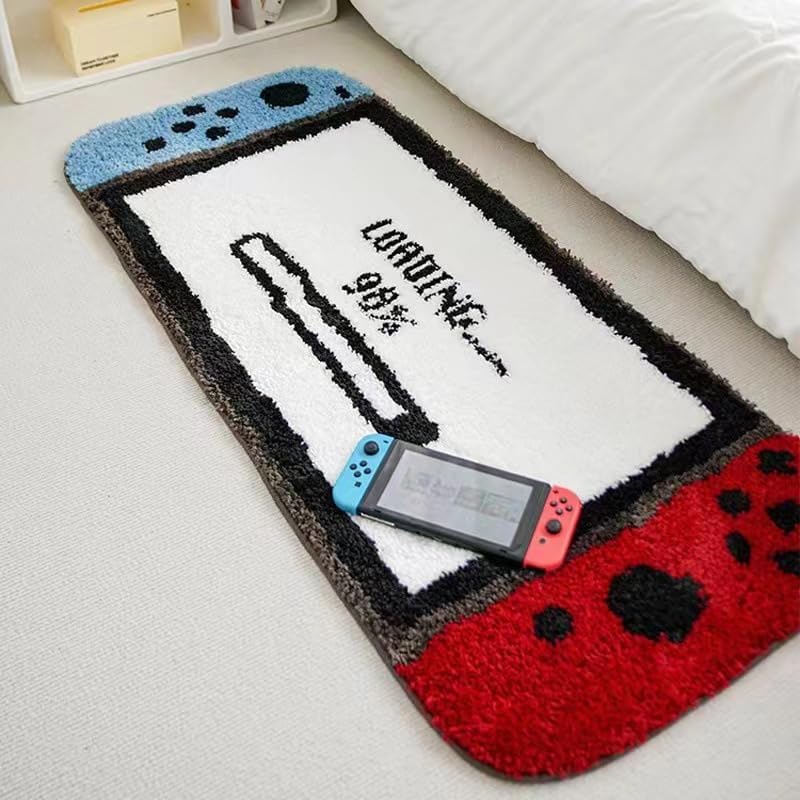 Gaming Rug for Kids Boy’s Bedroom Living Room Playroom Decor?Non-Slip Gamer Carpet Children Gaming Area Rugs(21 in x 47 in)