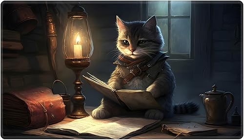 Miniatura 1 de EDGFRTOIO Tapete de juego de 24 x 14 pulgadas, tapete mágico de mesa para tarjetas MTGTCG, juego de cartas intercambiables, alfombrillas de juego