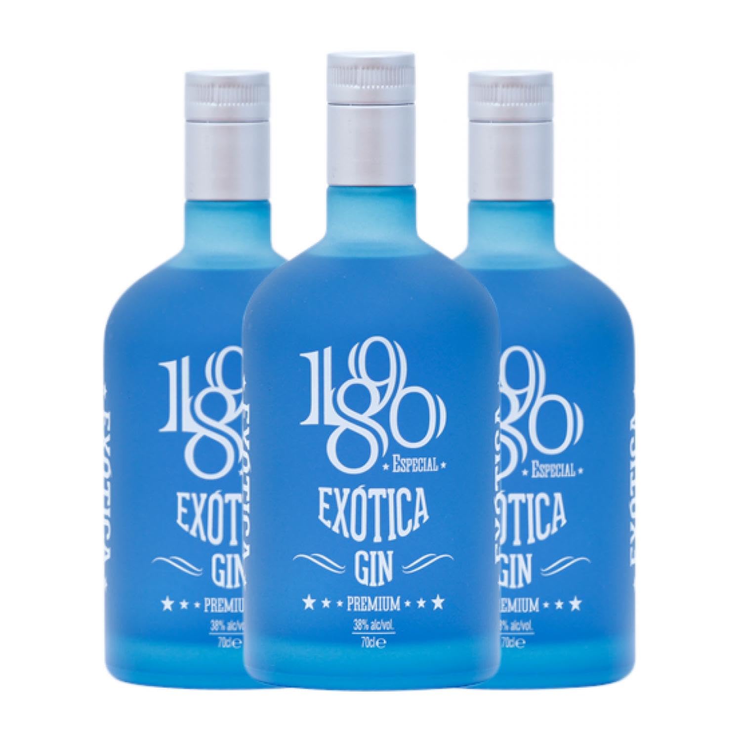 Ginebra Constantina 1890 Exótica Gin 70 cl (Caja de 3 Botellas de 70 cl)