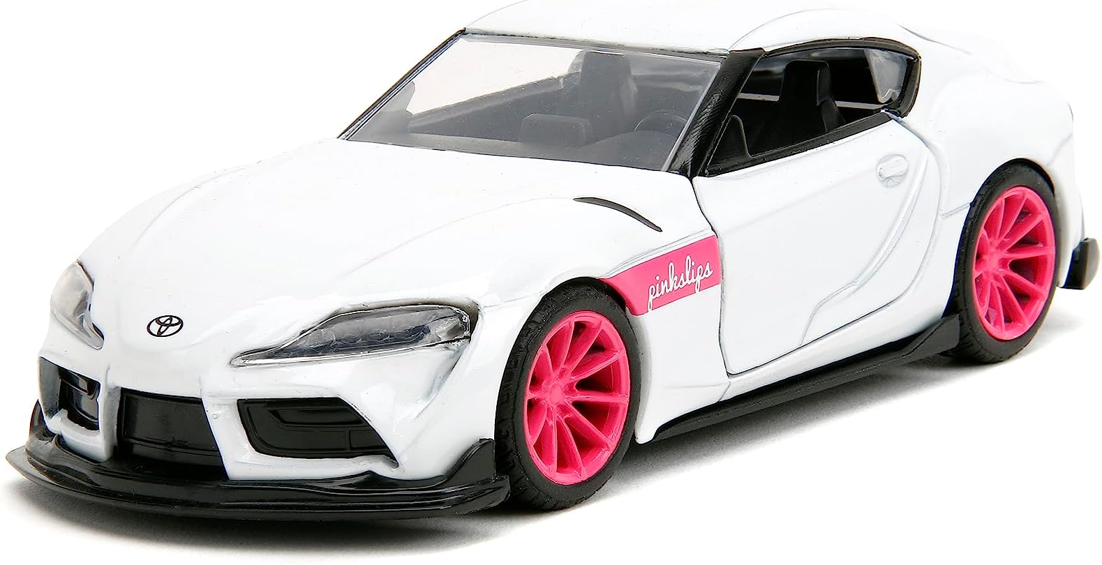 Pink Slips 1:32 2020 GR Toyota Supra Die-Cast Car, Toys for Kids and Adults(White)