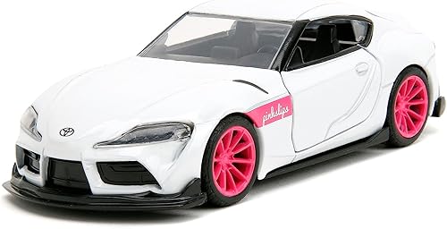 Jada Pink Slips 132 W1 2020 GR Toyota Supra - Auto fundido a presión, juguetes para niños y adultos (blanco)