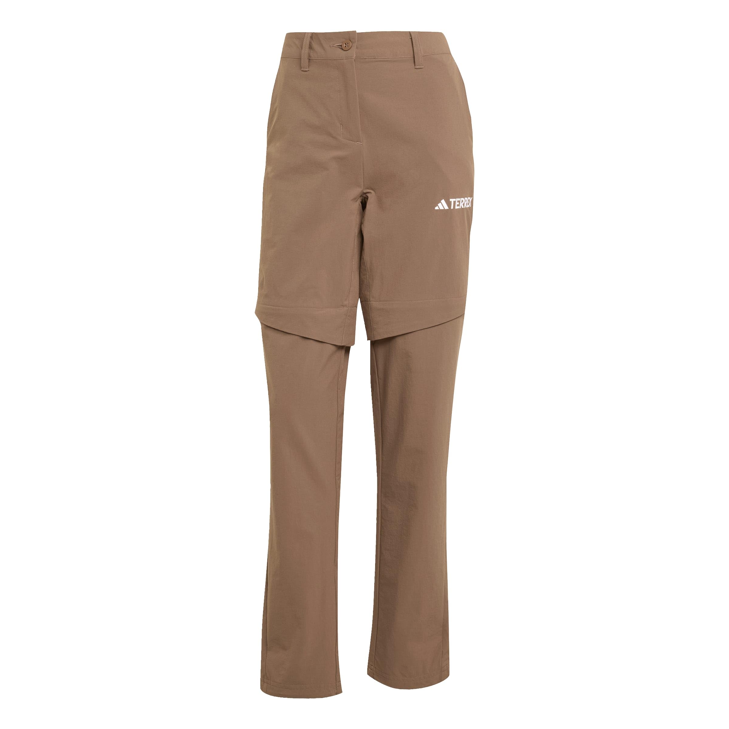 adidas dames Terrex Multi Zip Off Pants, earth strata, 10