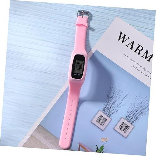 Miniatura 7 de BESPORTBLE 1 unid reloj de ritmo cardíaco fitness podómetro reloj contador de pasos pulseras de silicona pulsera de silicona azul moda conjunto