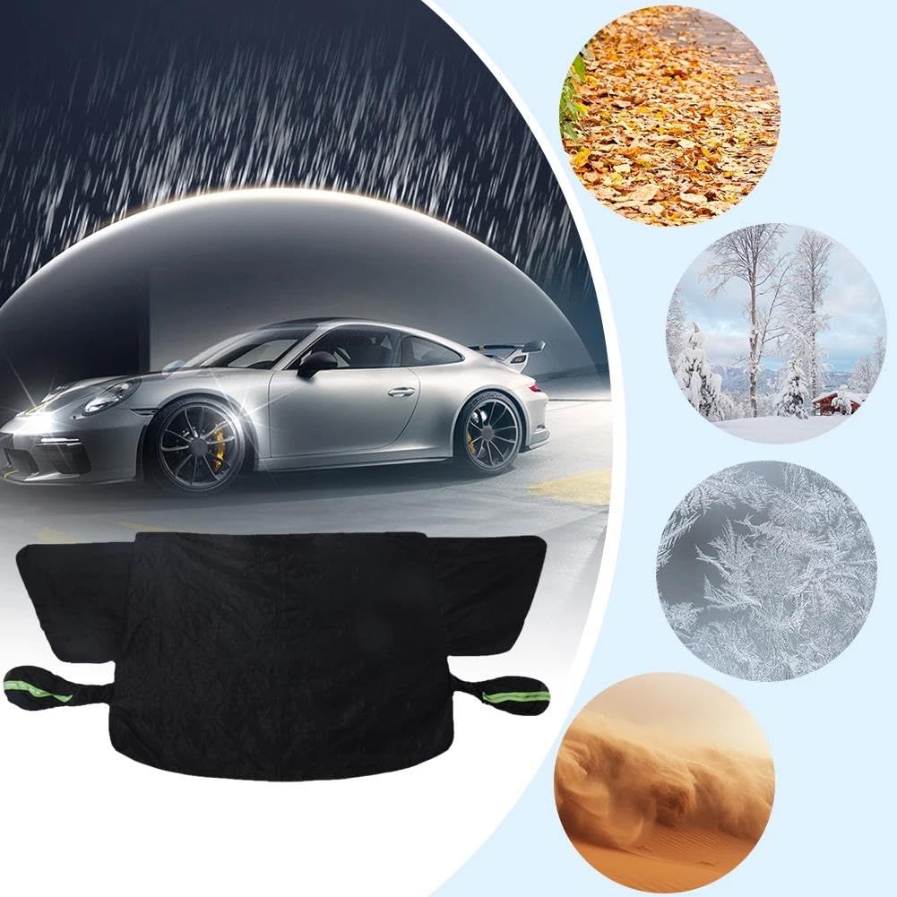 Générique Couverture Magnétique Pare-Brise Voiture Anti-Gel Et Neige, De Avant en Tissu Oxford, Pare-Soleil Automobile Anti Gel Pare Protection Voiture