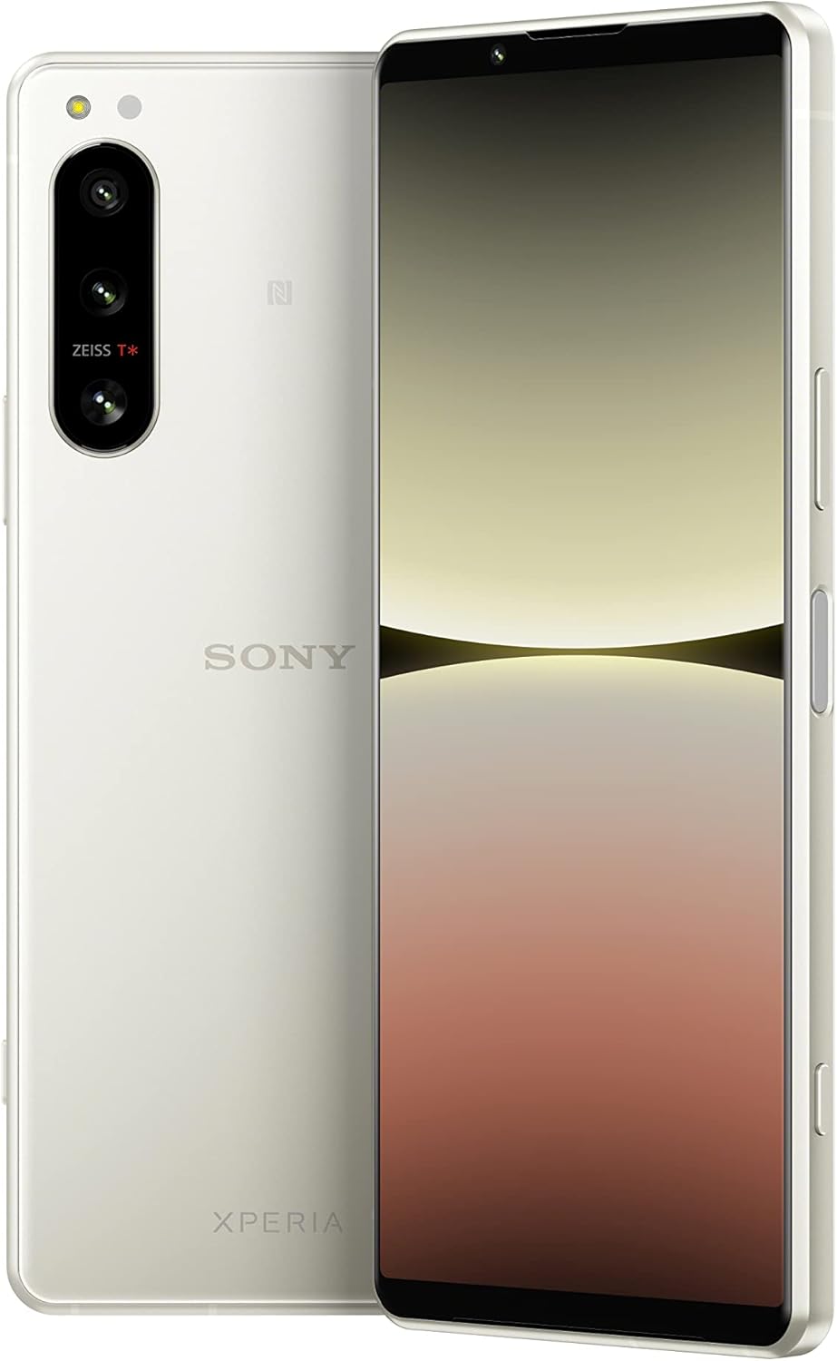 Sony Xperia 5 IV - Smartphone Android, Téléphone Portable Ecran 6.1 Pouces 21:9 Wide HDR OLED - Taux de rafraichissement de 120Hz - Triple Objectif (Avec Un revêtement ZEISS T*) - 8Go RAM (Ecru)