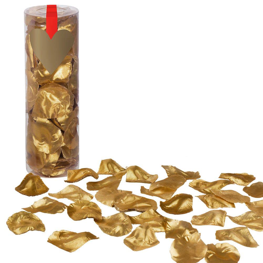 Boland 48023 - Cylinder with Rose Petals, 288 Pieces, Gold Color