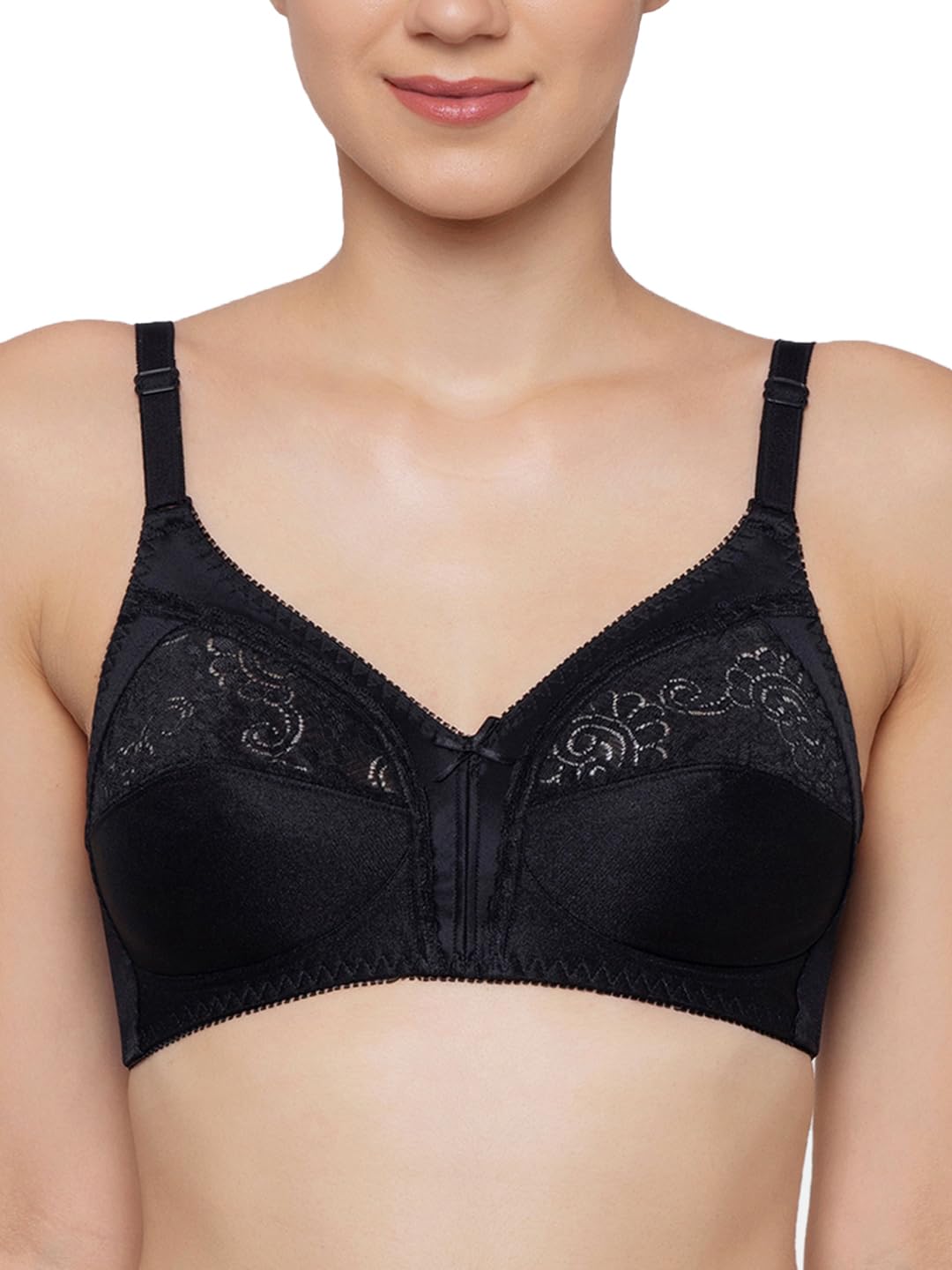 TriumphInternational Women's Non Padded | Wireless | Claudette 36C Black | Full-Coverage Bra | Pack of 1