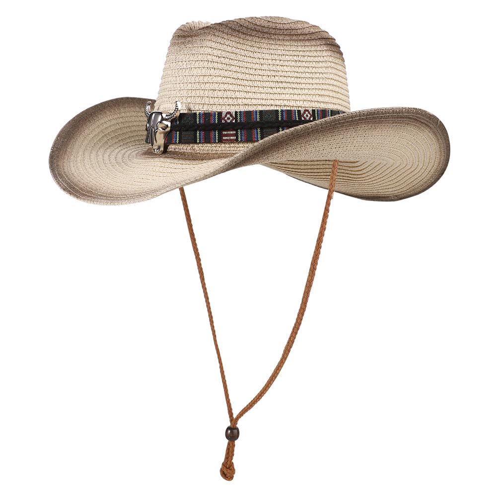 Baokuan Fausse Cuir Western Cowboy Chapeau Pour Hommes Femmes