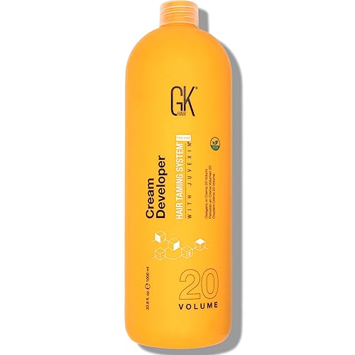 Global Keratin GK HAIR - Crema profesional para el cabello, 20 volúmenes, 33.8 onzas líquidas para teñir el cabello, tinte de tóner semipermanente