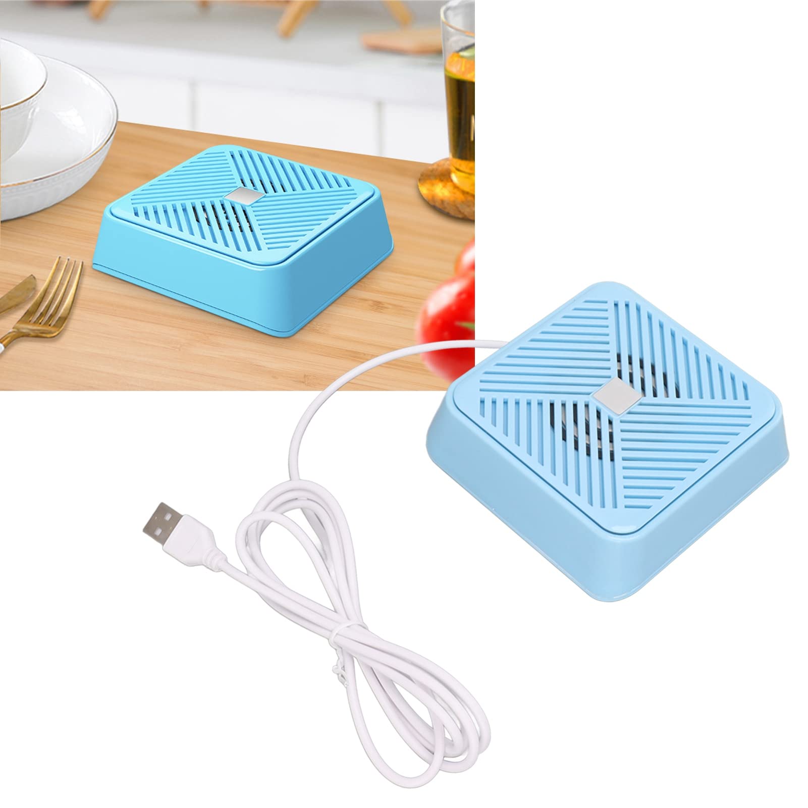 Mini lave-vaisselle ultrasonique dans l'évier, lavabo à vaisselle machine à laver USB Dish Washing Machine Nettoyer outils de lavage pour les légumes de fruits à vaisselle (Bleu)