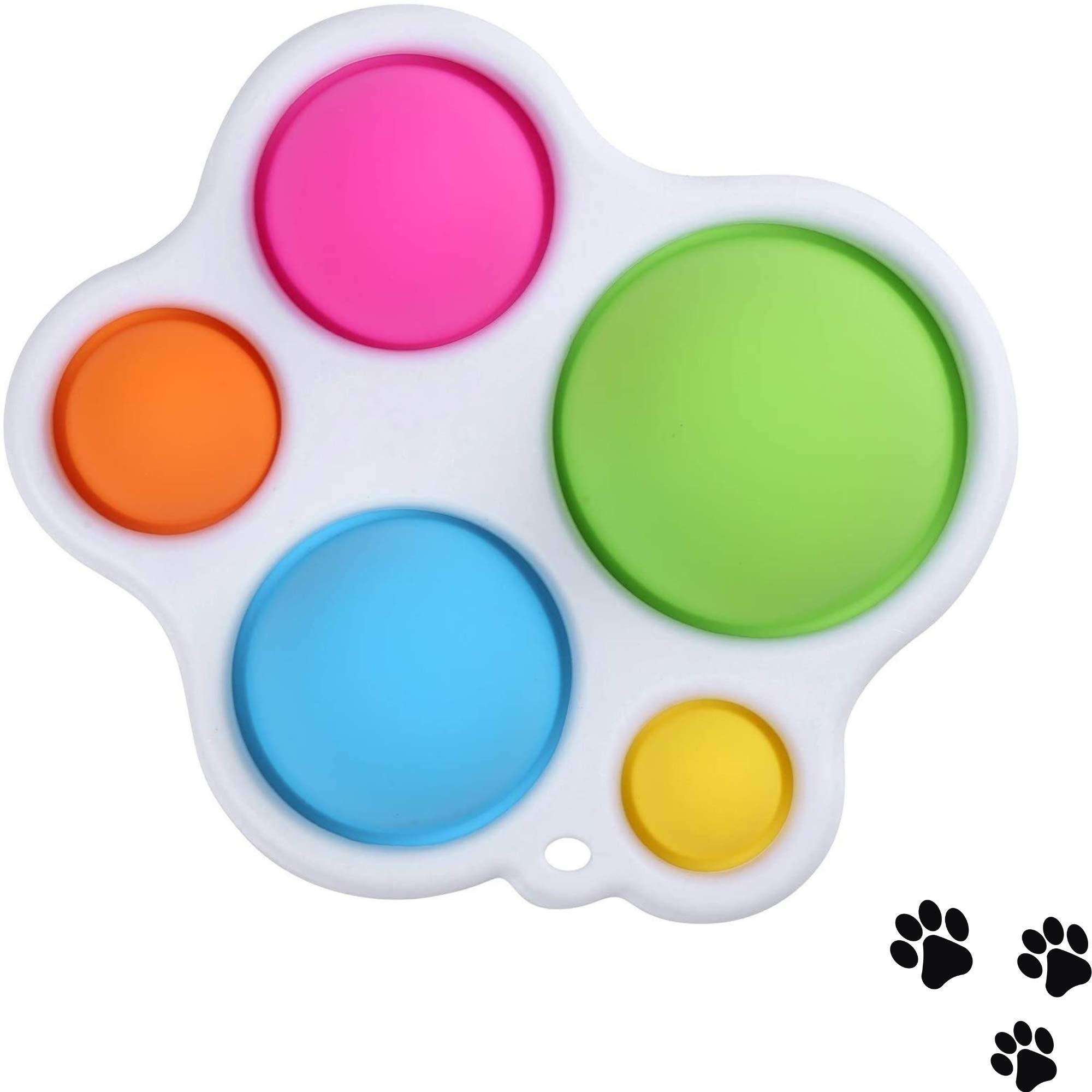 Paw Board Simple Dimple Sensory Fidget Toy, Early Education, Motor Skills, Stress Relief, ADD, ADHD & Autism Aid Toy for Toddler Kids Adults, Baby Teething Decompression, BPA Free