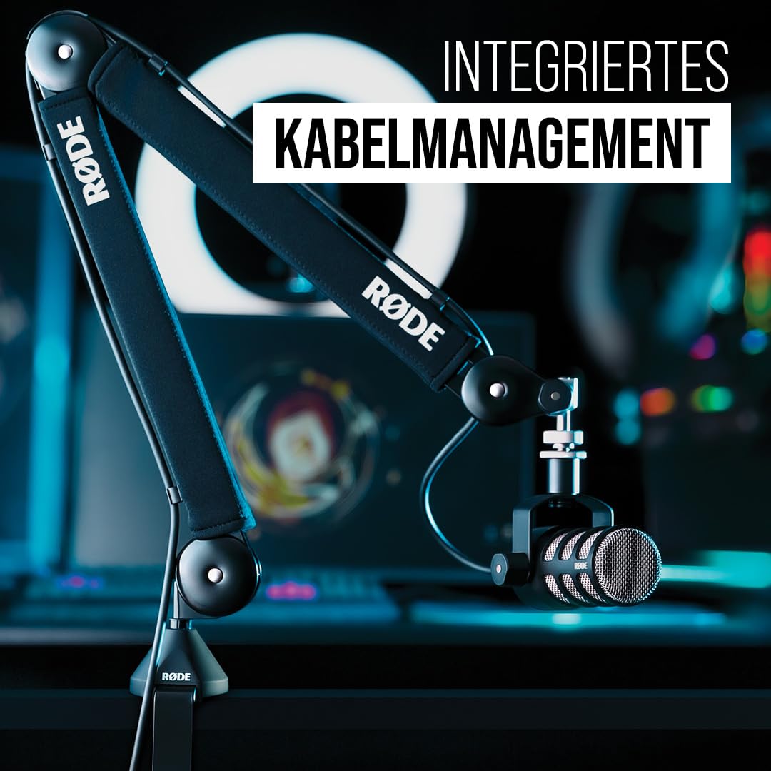 RØDE PSA1+ Professionelles Gelenkarmstativ für Studioanwendungen mit innovativem Federsystem, Neopren, Schwarz