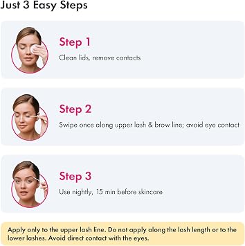 TOPLASH Eyelash Growth Serum – Prostaglandin Free & Hormone Free Lash & Brow Serum for Longer, Thicker, Fuller Lashes – Vegan, Cruelty-Free & Hypoallergenic – 6 ml