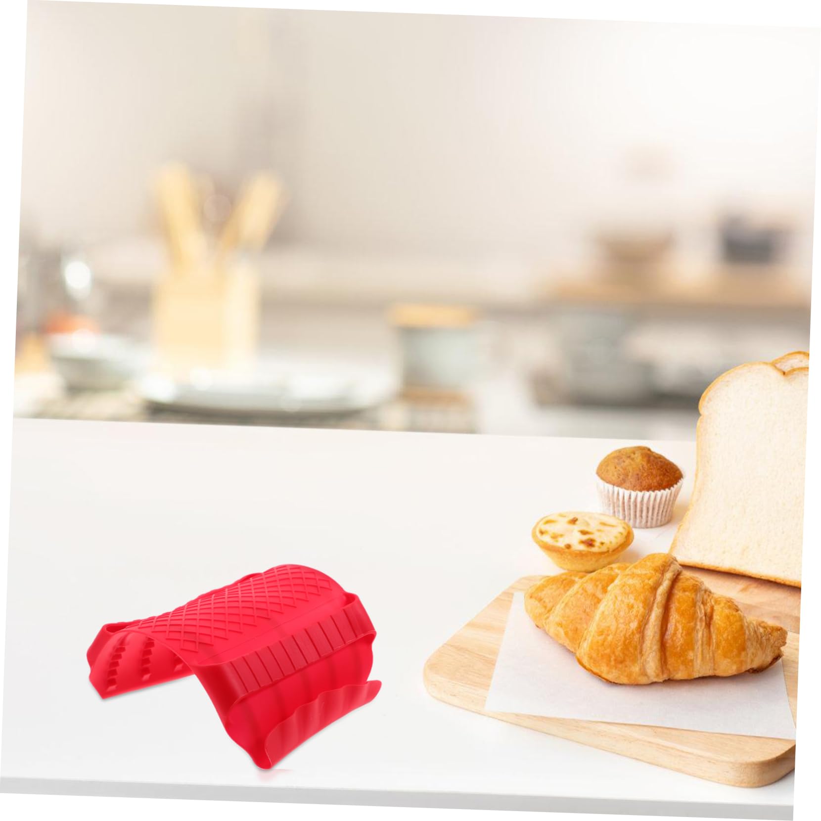 MOLUCKFU Cutter Finger Guard for Bread Slicing Kitchen Hand Protector Silicone Cutting Tool Easy to Clean
