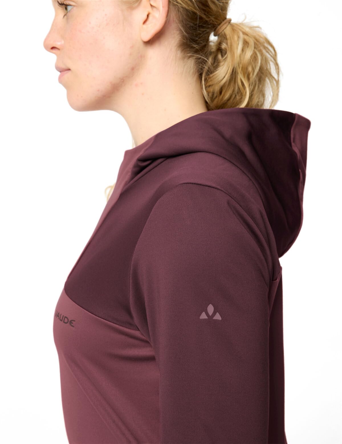 VAUDE Sweat à Capuche Qimsa pour Femme - Chaud - pour Le Cyclisme - pour Les randonnées en VTT d'automne au Printemps - Col Haut