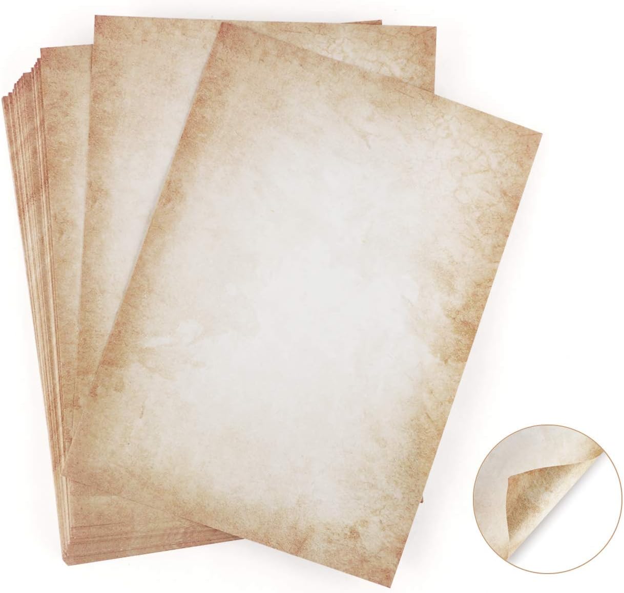 100 Sheets Writing Paper Design Paper Old Look DIN A4 120 g/m² Absofine DIY Offset Printing