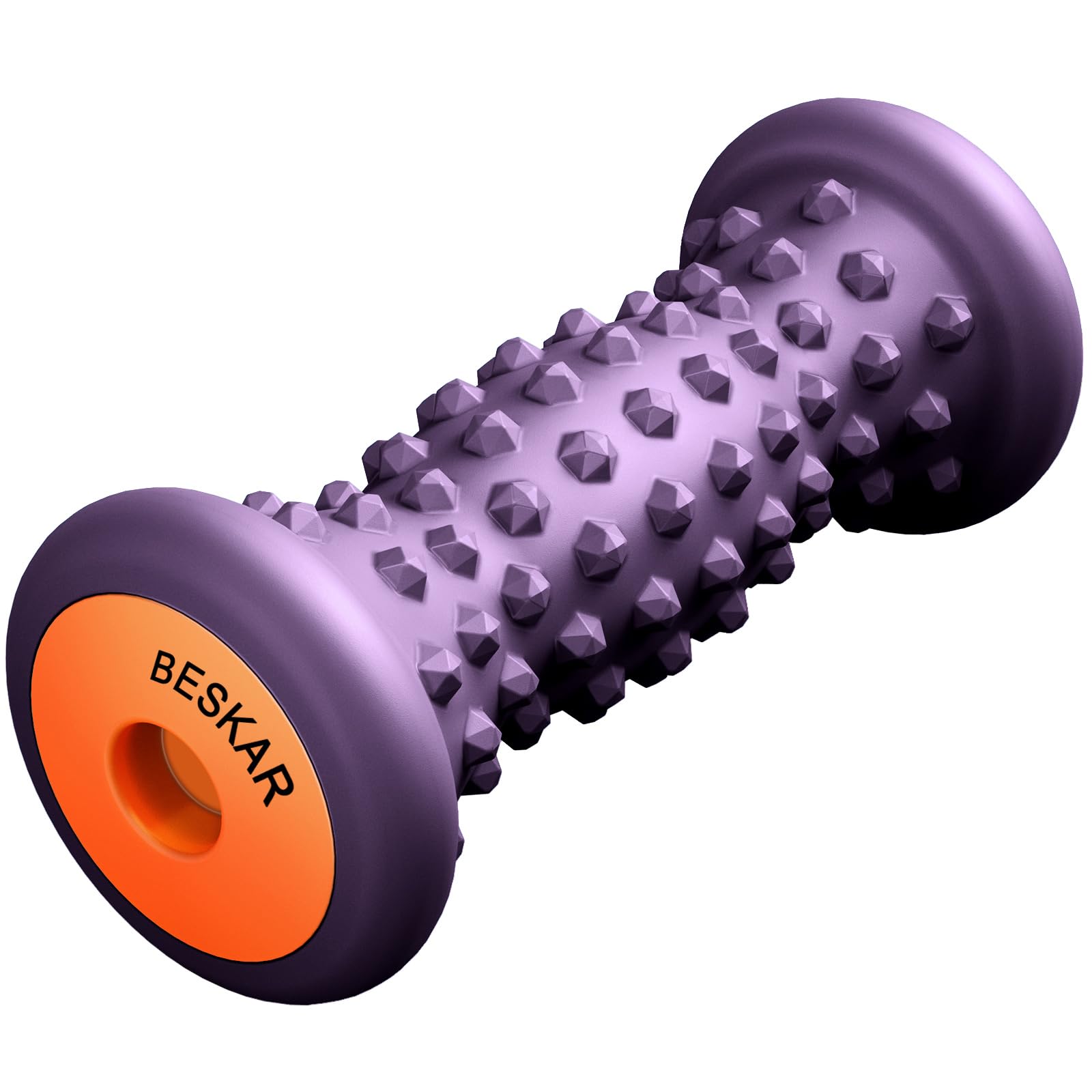 BESKAR Fußmassagerolle fur Plantarfasziitis Linderung, Bipedal Tiefengewebe Muskelmassage, Tragbare Druckpunkt Massage Roller, Reflexologie Tool für Fußschmerzlinderung