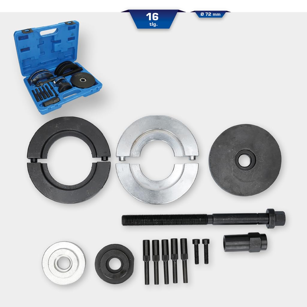 Brilliant Tools BT671450 Kit utensile cuscinetto della ruota, per VAG, Unità mozzo cuscinetto della ruota 72 mm