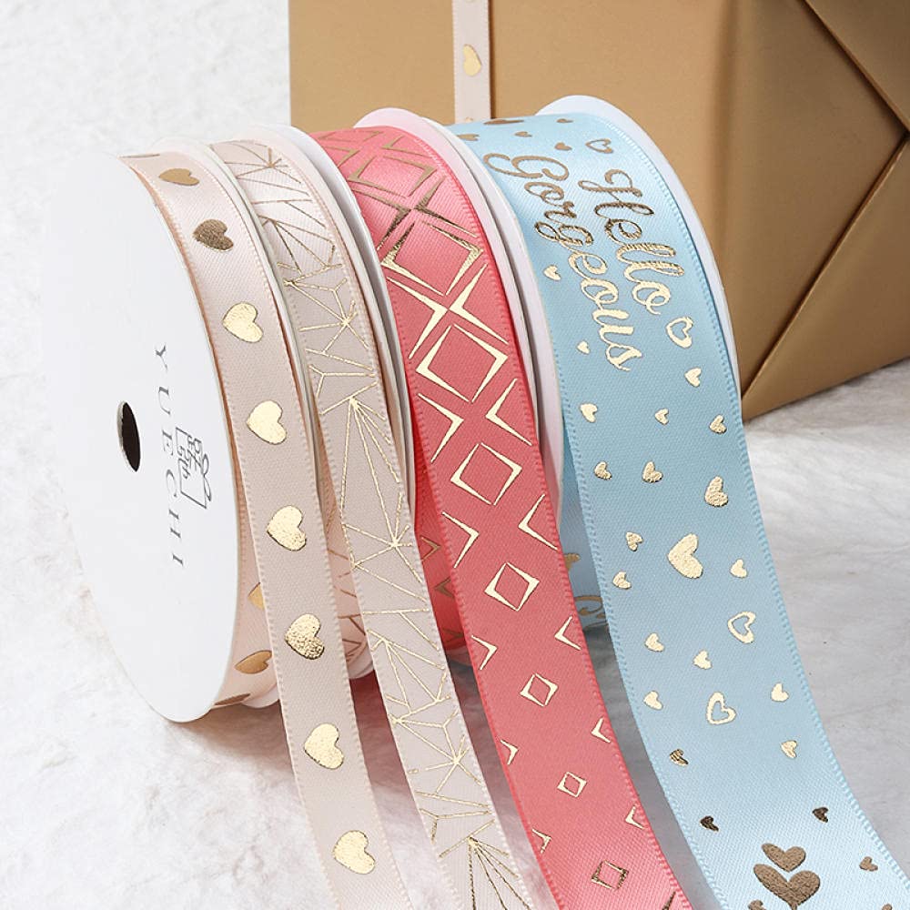 Ribbons For Gift Wrapping Ribbon For Fabric Satin Ribbons Wstążka Urodziny Prezent Taśmy Walentynki Dekoracyjne Tapeta Wstążkowa Pieczone Ogrodzenie Wstążki Zip Tow Tape-Kochający