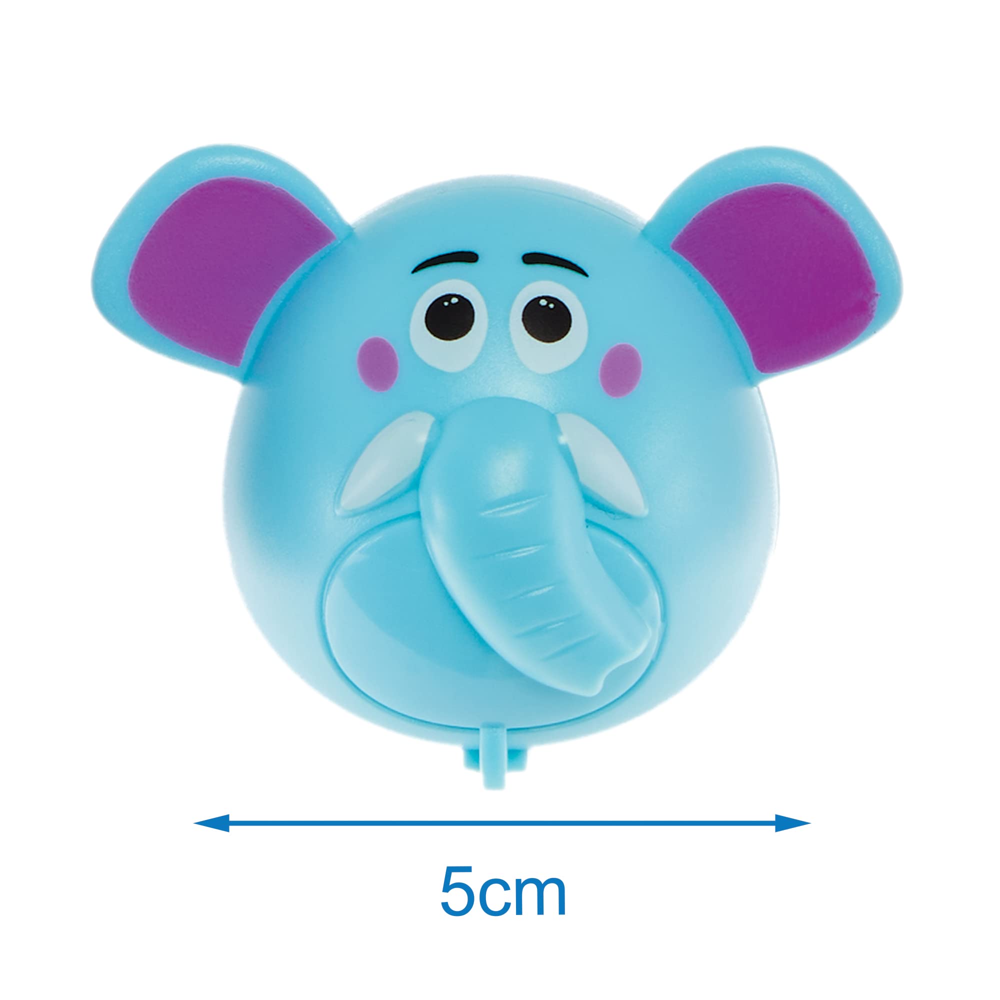 Baker Ross FX826 Elephant Pull Back Racers - Pack of 6, Racing Toys for Kids Party Bags - Image 4