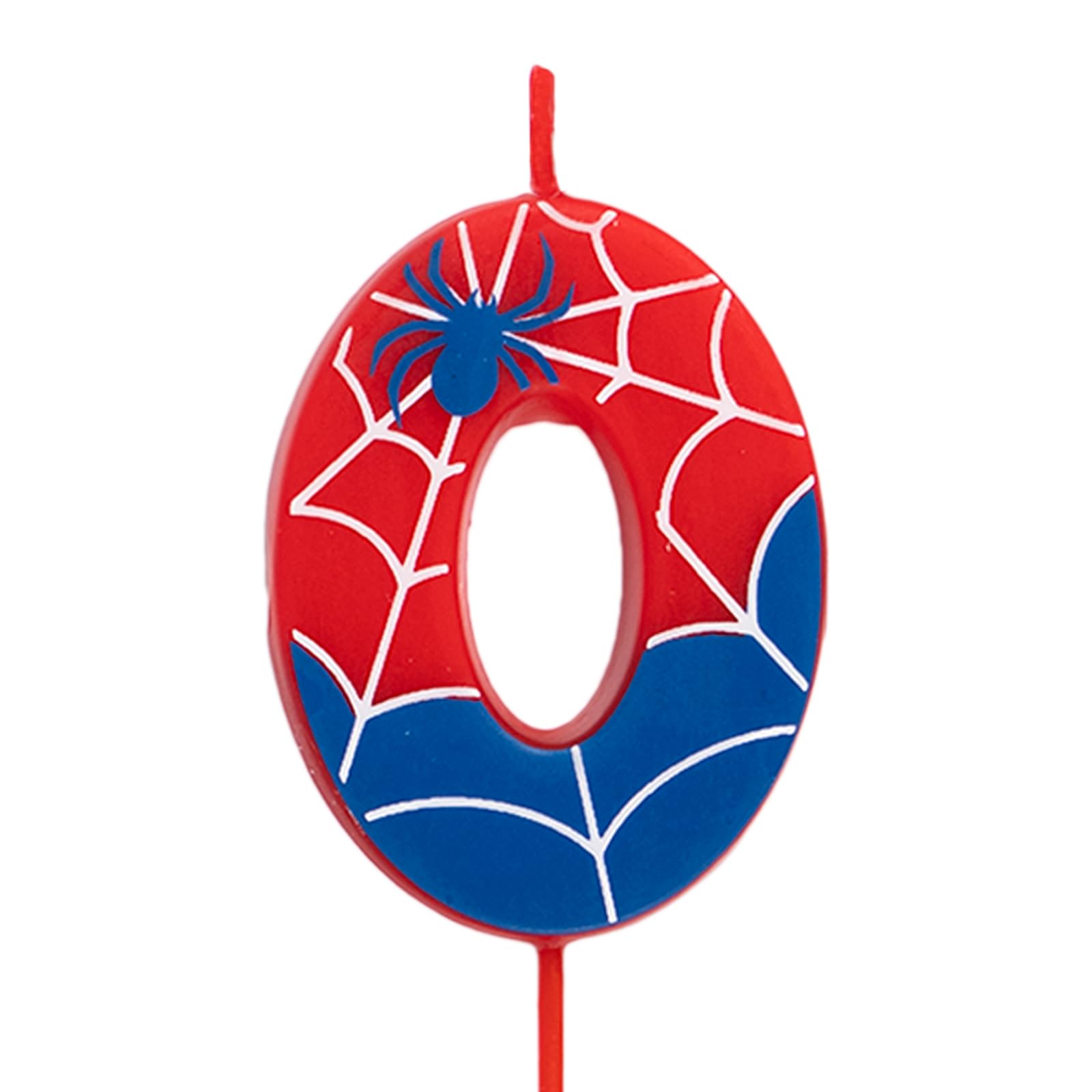 OH YEAH - Velas de Número 3 Arañas para Tartas - Números 0 a 9-6 cm - Perfectas para Tartas Infantiles - Color Rojo y Azul con Telarañas y Araña - Vela Cumpleaños Infantil - Fiesta Telarañas — view 5