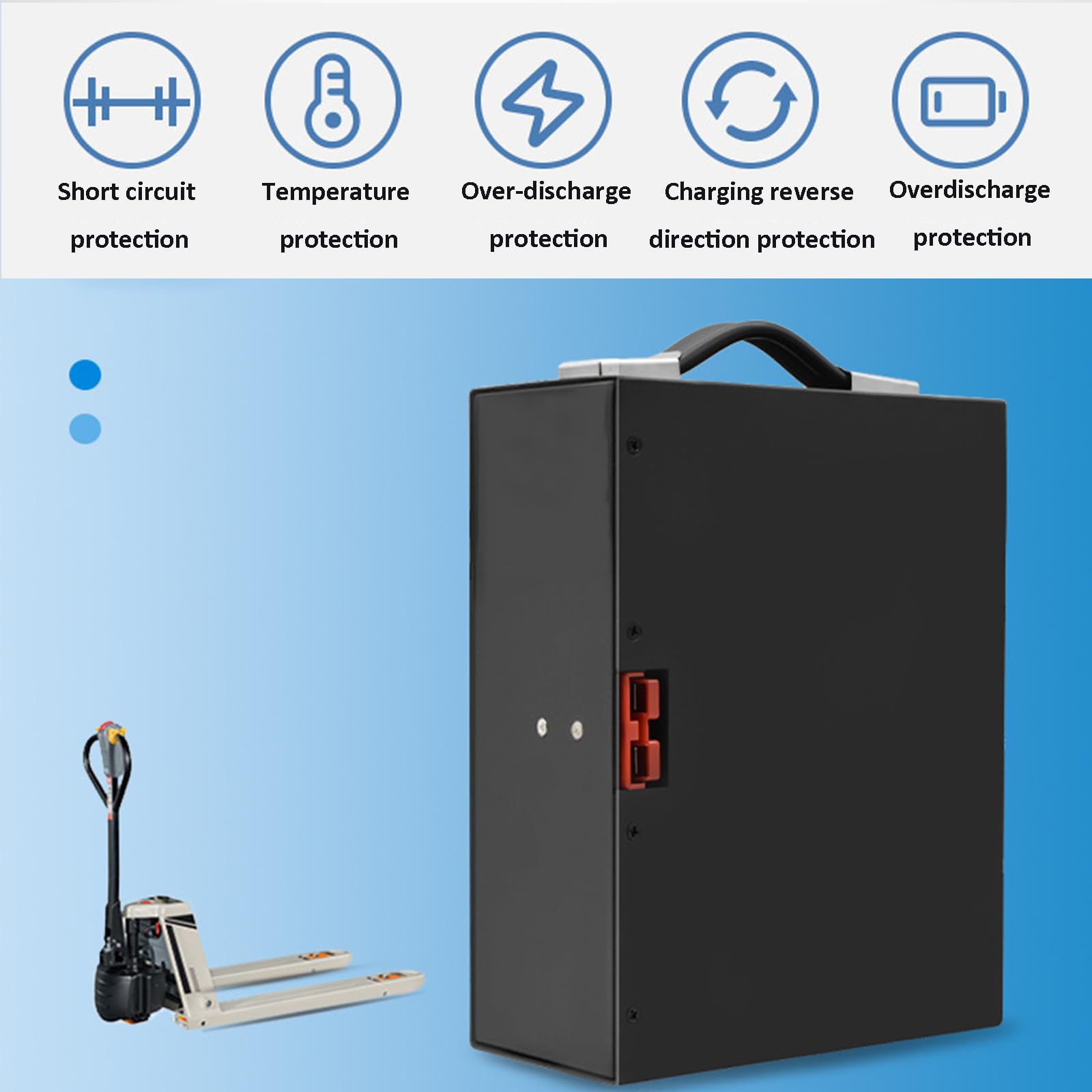 Akumulator litowo-jonowy do wózków widłowych 48V, 10Ah, 15Ah, 20Ah, 30Ah, ręczny wózek widłowy, elektryczny transporter, akumulator litowo-jonowy ze wtyczką Anderson