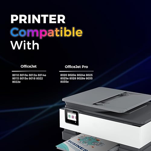 Miniatura 2 de Kit de tinta de repuesto 910 para cartucho de tinta HP 910 para OfficeJet Pro 8035 8028 8025 8022 8020 4x100ml botella de tinta de repuesto (1BK 1C