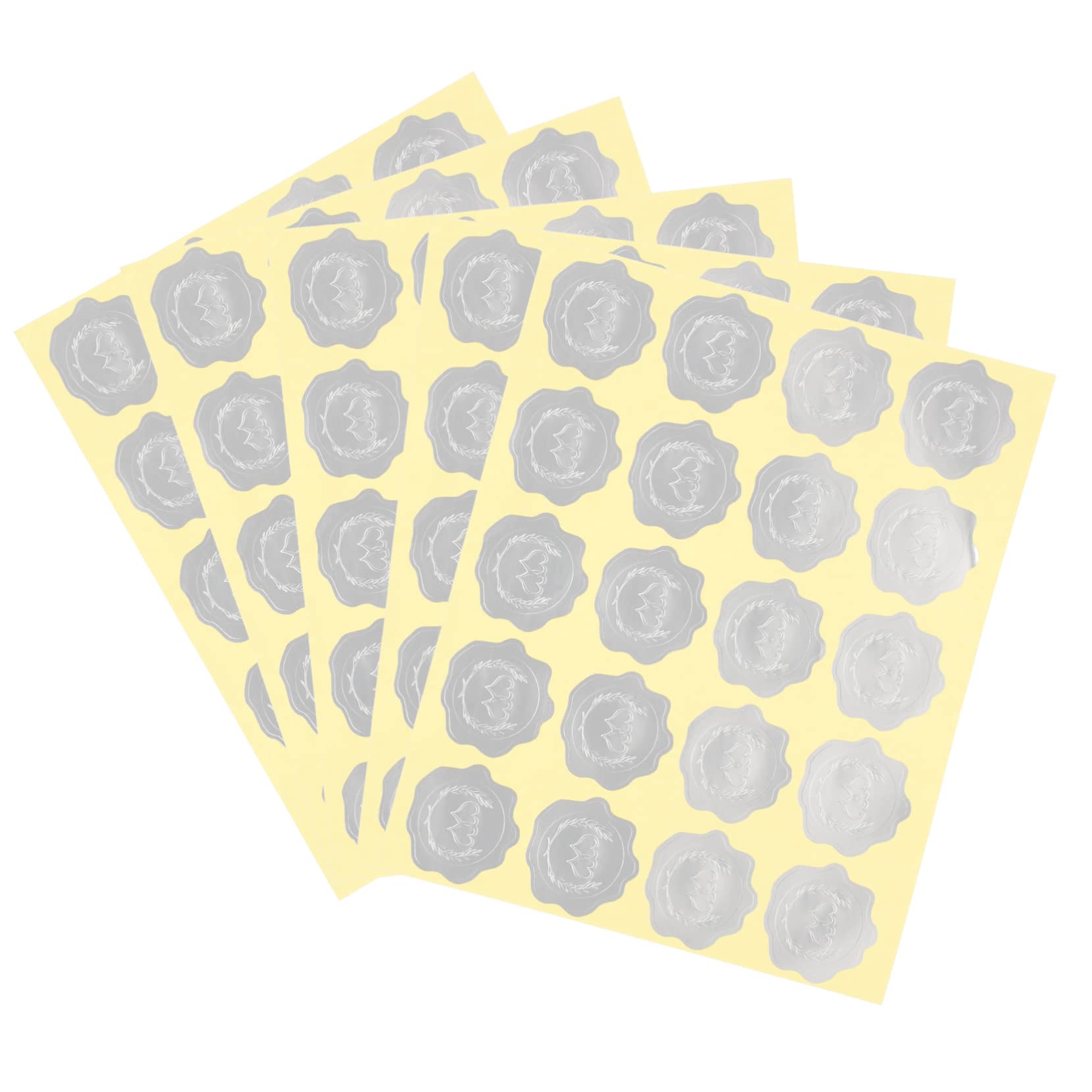 25fogli Etichette Adesive Per Matrimonio Stickers Goffrati Chiusura Buste e Decorazioni Festive Per Cerimonie e Speciali