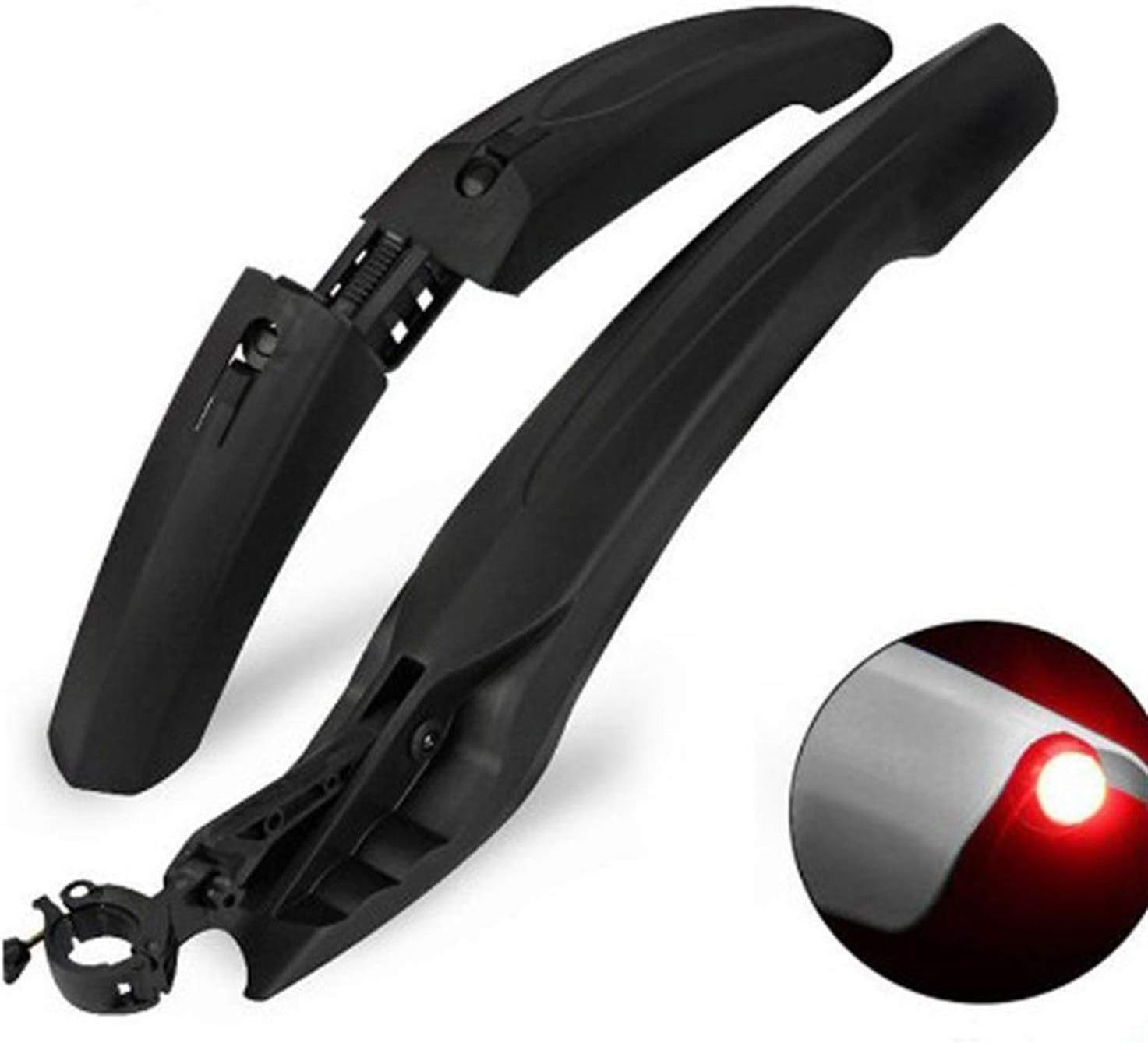 3 Colors Bike Fender Bicycle Taillight Fender Cycling Mountain Bike Mud Guards MTB Mudguard Wings for Bicycle Bike Accessories DaJiKan (Color : Sky Blue)