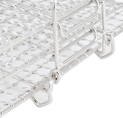 Miniatura 3 de Alvinlite Soporte deshidratador, juego de estante de enfriamiento de 3 niveles de acero inoxidable para hornear asado, estante de cocina para el