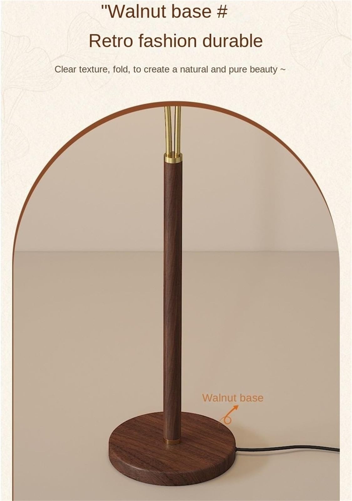 Standing Lamps Średniowieczna Lampa Stojąca Z Artystycznym Abażurem Tkaniny Podłogowa Salonu