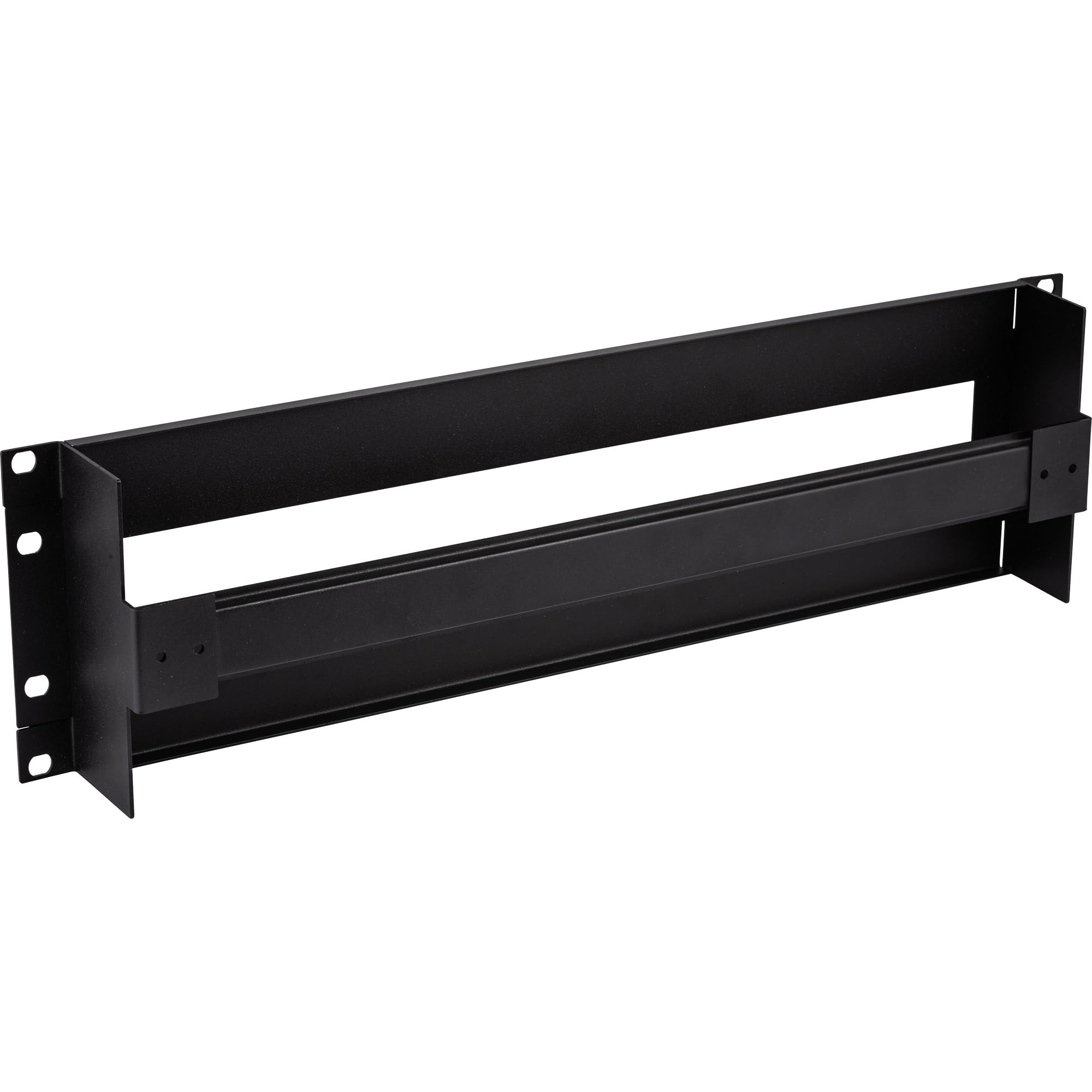 InLine 19106B - Regleta con interruptor (19", 3U, con carril), color negro