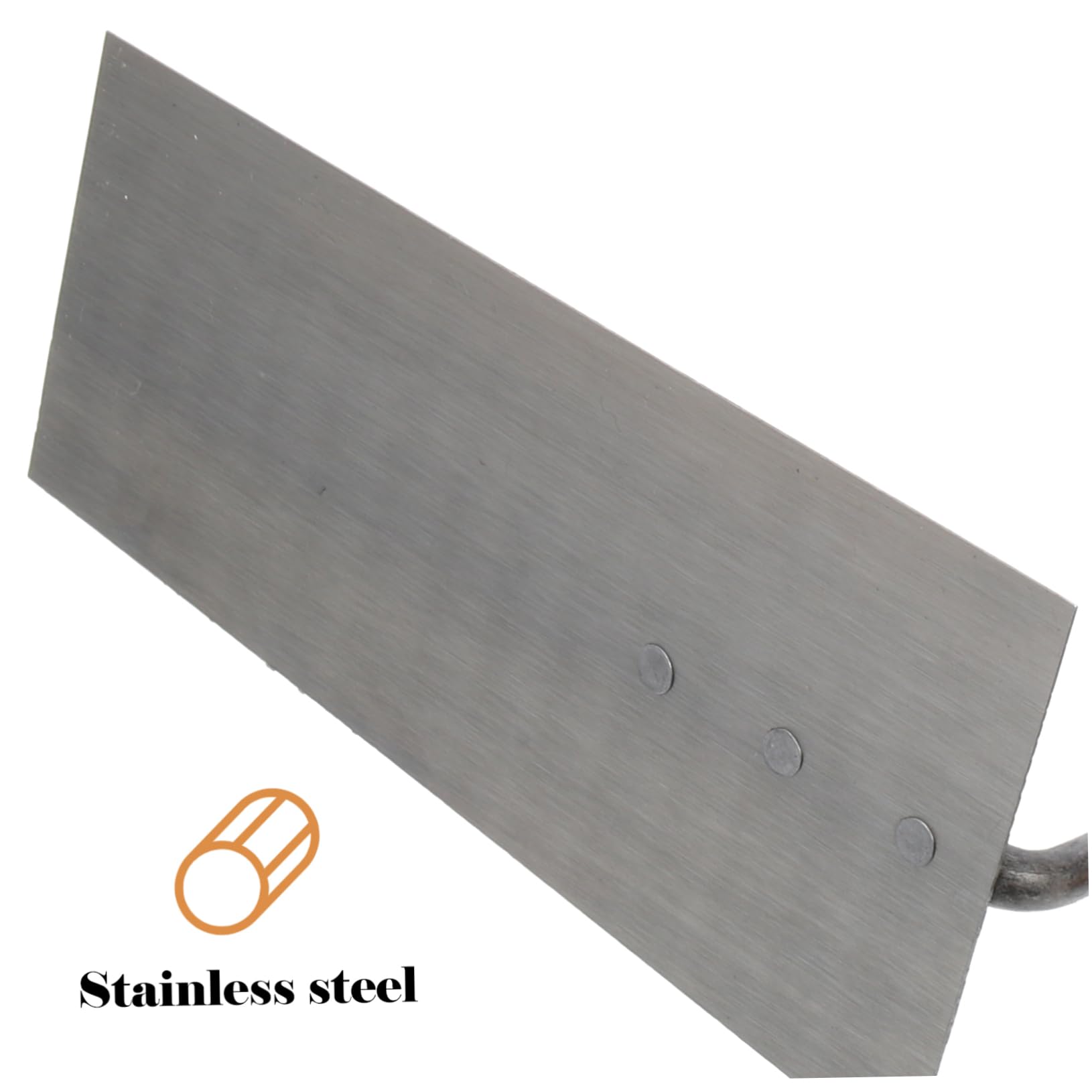 Paleta de Albañilería de Acero Inoxidable 5 Piezas para Acabado | Mango de Madera, Nivelado y Modelado de Yeso, Formato 5 Unidades, Uso en Obra y Enlucido