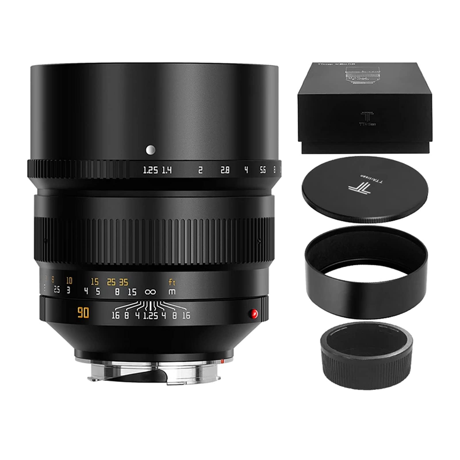 TTArtisan 90mm F1.25 Full Fame Lens for Leica M-Mount Cameras Like Leica M-M M240 M3 M6 M7 M8 M9 M9p