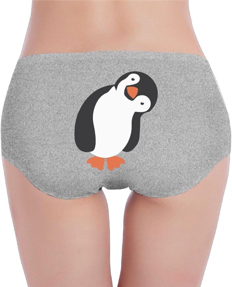 Eplus Woman's Penguin Funny Panties Seamless Breathable Waist Briefs Stretch Comfortable Underwear