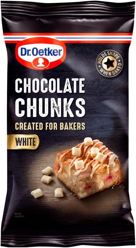 Dr. Oetker White Chocolate Chunks, 100g