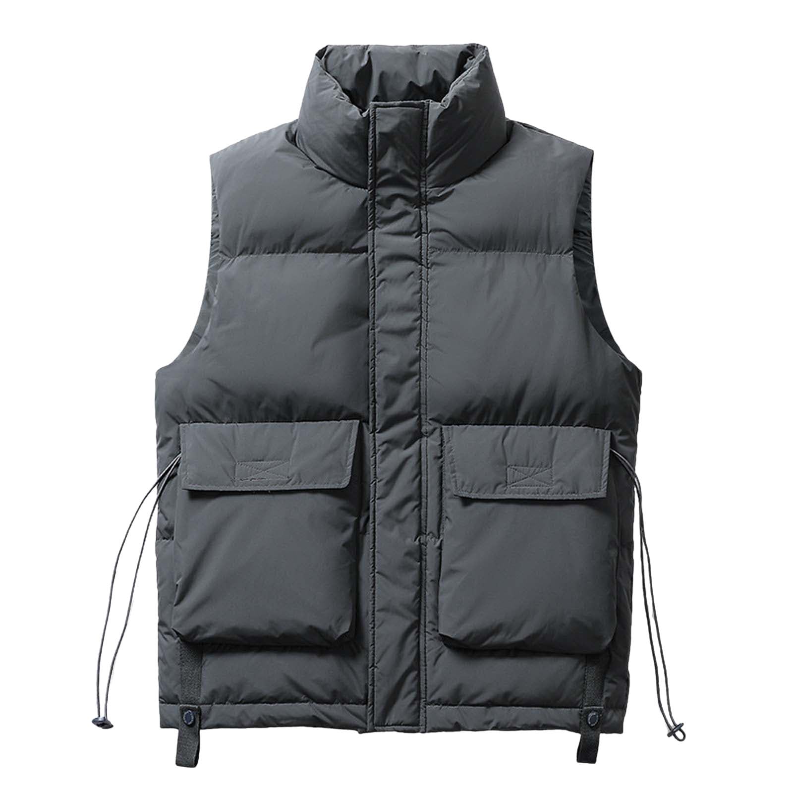 Genérico Chaleco Plumas Hombre Chalequillo Chalecos Caballero Plumon Guateado Ligero Calentito Transpirable Informal chaqueta de entretiempo Gilet Para Exteriores Talla Grande