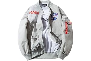 Men's Slim Fit 'NASA' Jacket: Classic Astronaut Style