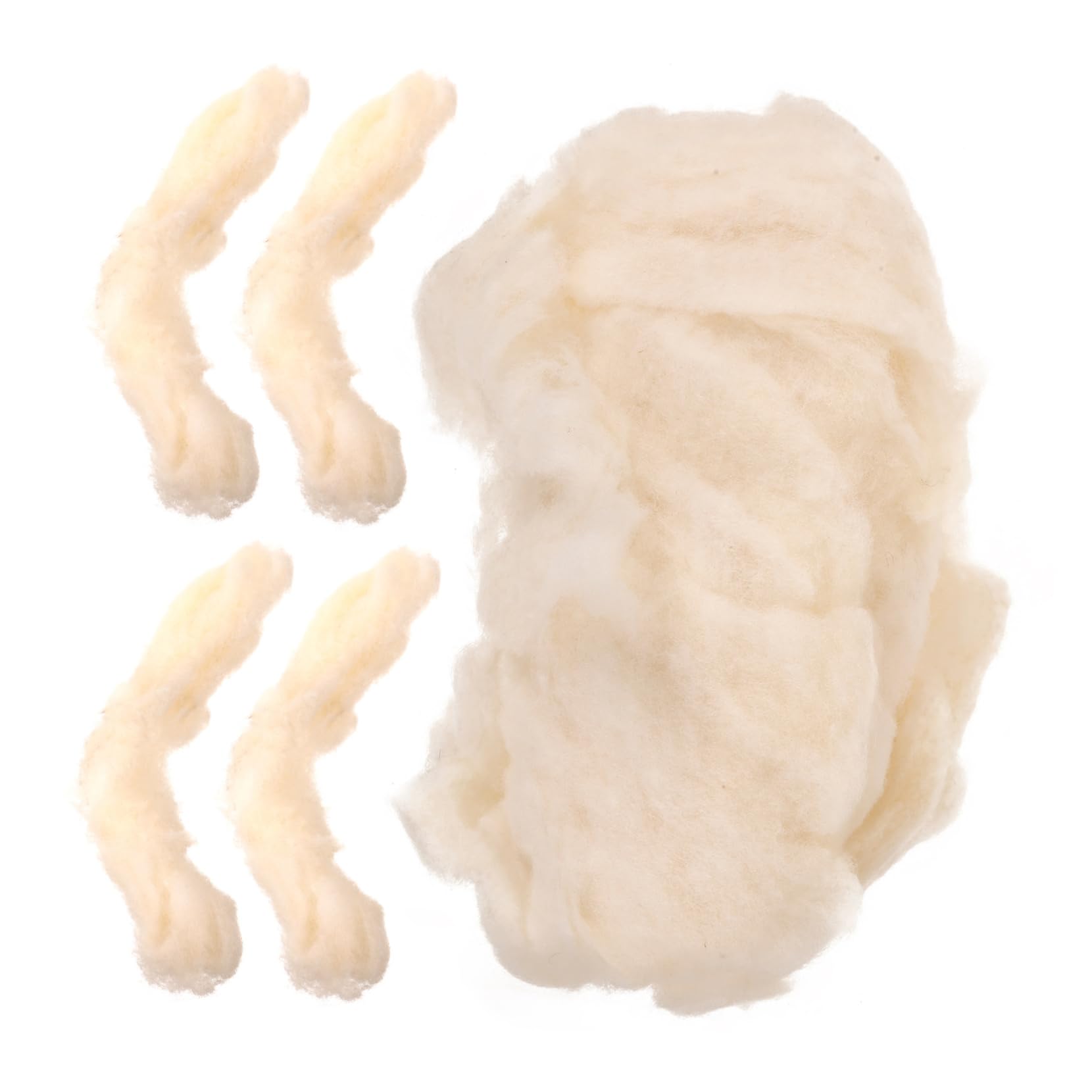 HOMSFOU 3pcs DIY Felting Material Handmade Felting Wool Kit 8 Colors Craft Wool for Needle Soft for Homemade Projects