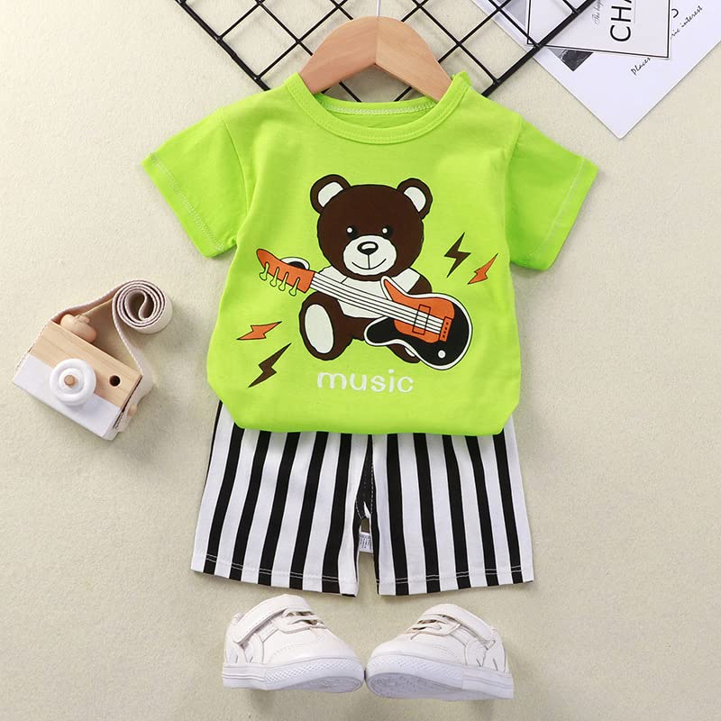 Image of Bold N Elegant - Be Bold Inside & Elegant Outside Unisex-Child Cotton T-Shirt And Shorts Clothing Set