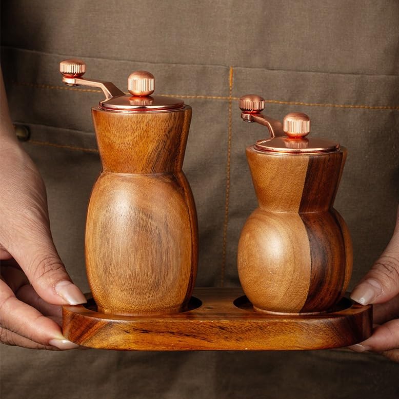 Macina Pepe Saliera Macinapepe Barattolo for condimento al Pepe Appena macinato, Adatto for Cucina Domestica, del Ristorante, riunioni all'aperto