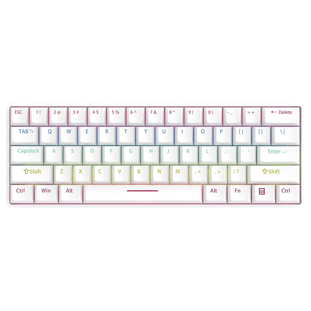 らま　キーボード Amazon | Z-11 メカニカルキーボード 61 キーバックライト付き