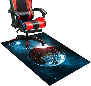 ENHS Chair Mat, Anti Slip Gaming Chair Mat, Gamer Chair Rug, Noise Canceling Office Desk Chair Mat, Office and Home Decoration, Multi-Purpose Carpet Protector for Home and Office 120 x 140cm
