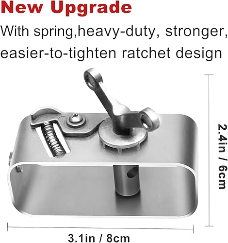 Miniatura 2 de DIRAEEN Cable de cubierta de piscina actualizado 2023, cable de 131CW de 131 pies y cabrestante resistente para seguridad en invierno, sobre el