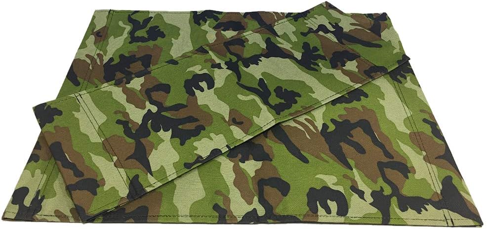 2pcs Chair Canvas Covers Directors Chair Cover Kit Camouflage Replacement Canvas Seat and Back