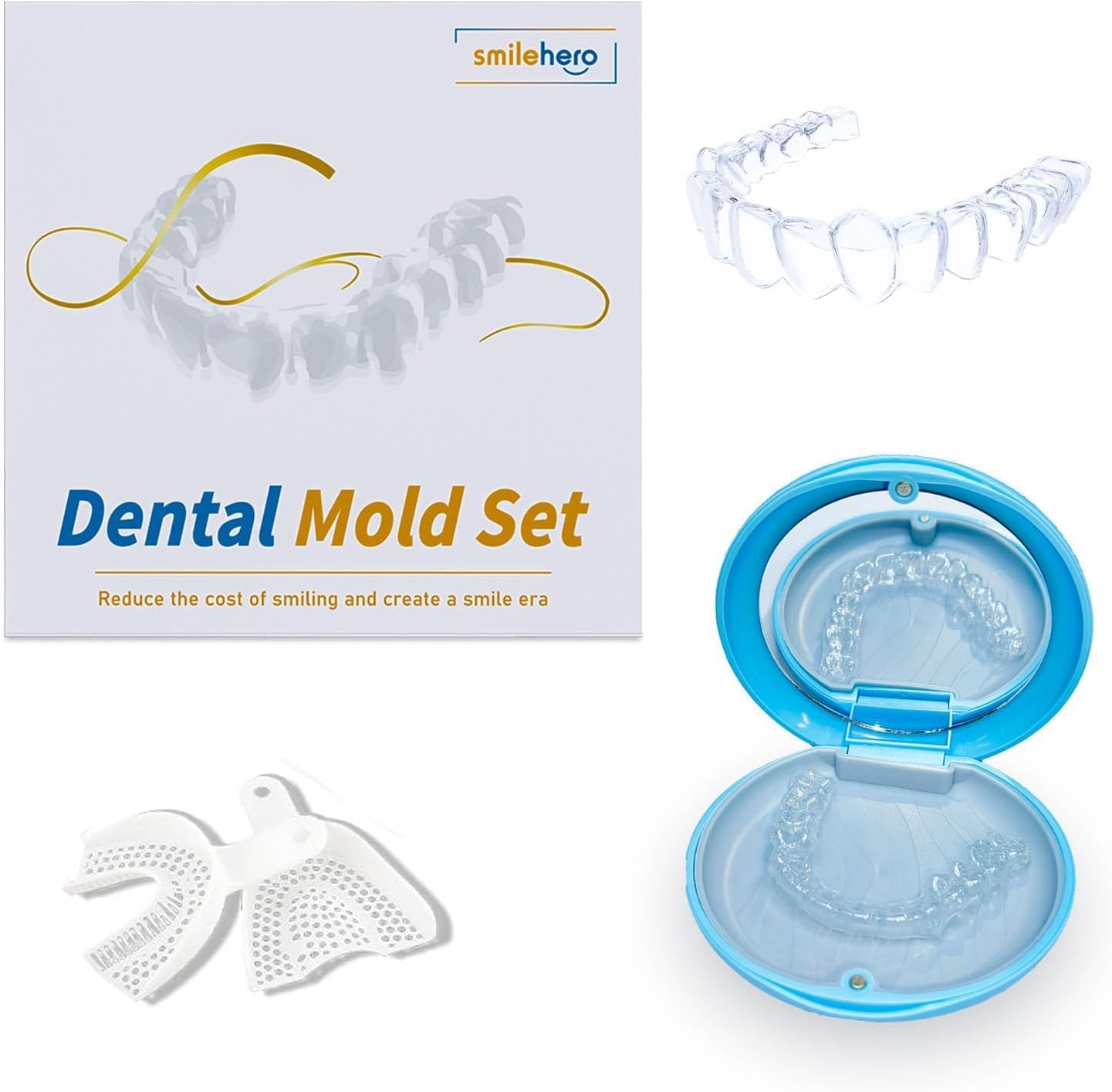 Teeth Retainer for Upper and Lower Teeth - Clear, Comfortable, BPA-Free, Durable, Easy to Use, Ideal for Post-Braces Retention, for Adults and Teens