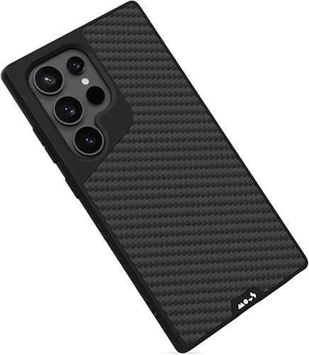 Mous Funda MagSafe compatible con Samsung Galaxy S24 Ultra - Limitless 5.0 - Bambú - Funda protectora para S24 Ultra - Funda para teléfono a prueba