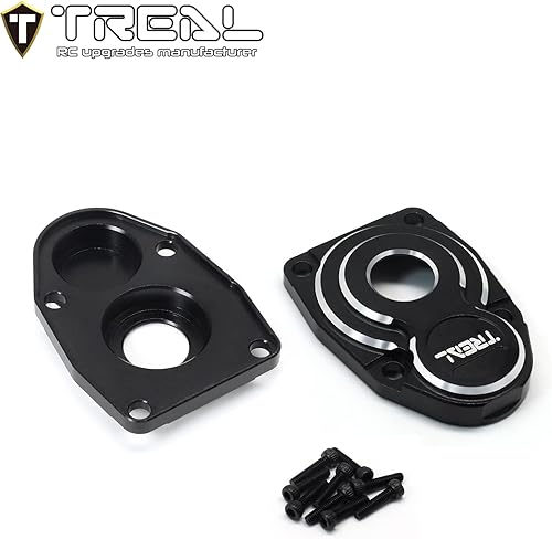 Miniatura 2 de Treal Axial CapraSCX10 III Cubiertas Portal Exterior Aluminio 7075 Tapa del Eje Portal delantero y trasero (negro)